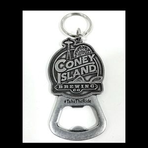 Rare Vintage Coney Island Brewing Bottle Opener Keyring - Highly Collectible!
